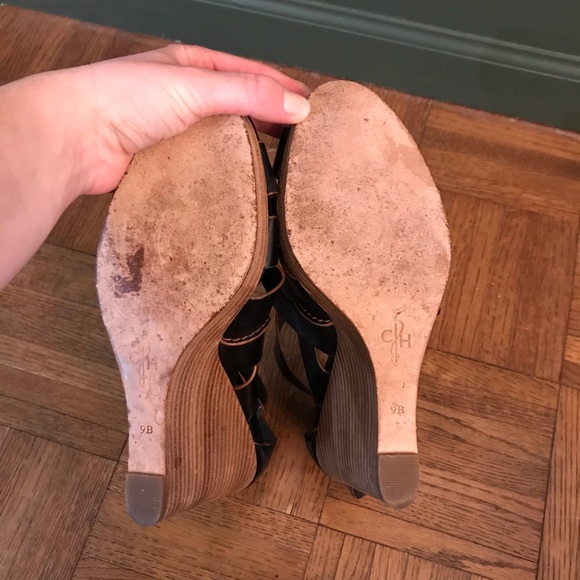 Cole Haan Nike Air Kimry Leather Wedges - Picture 9 of 11